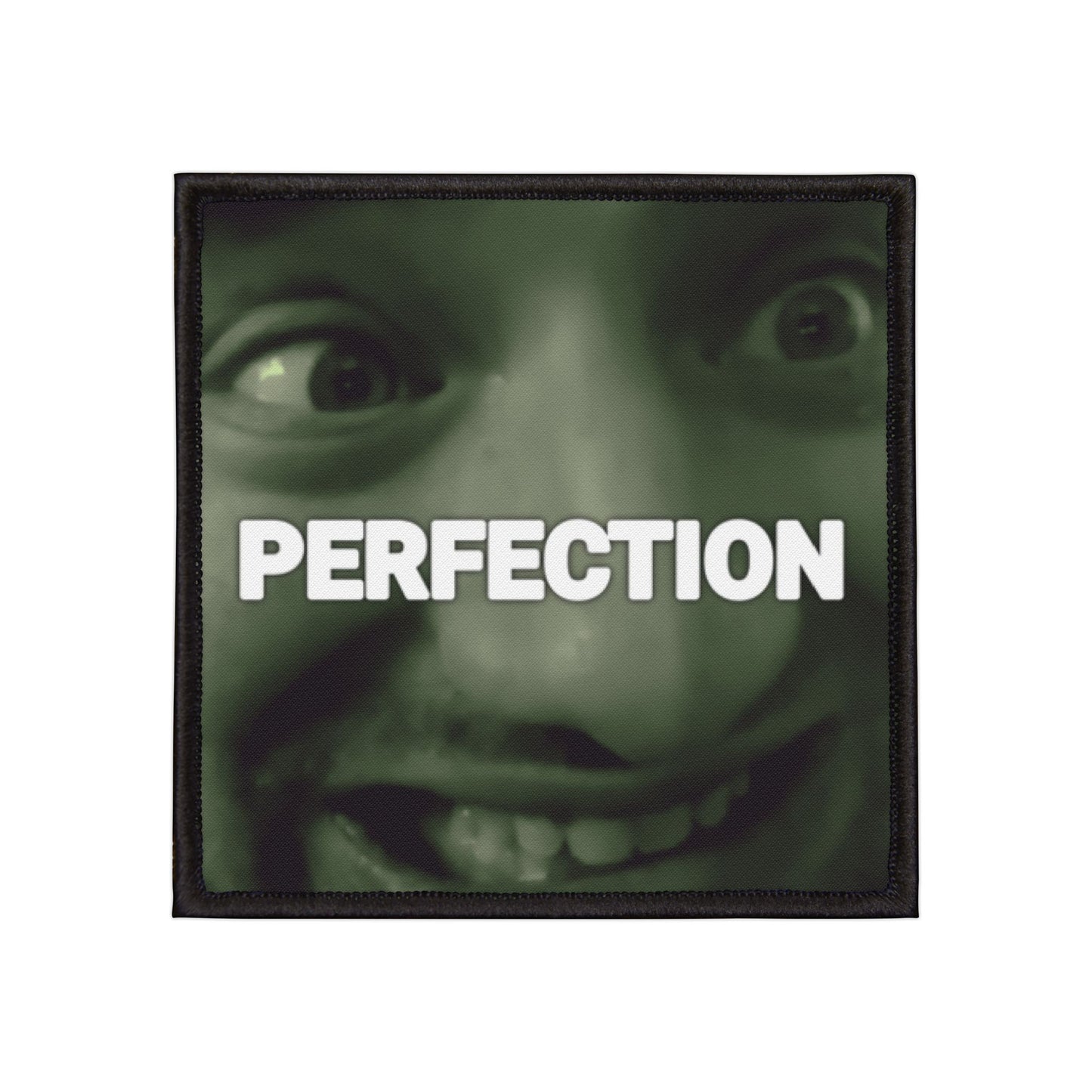 Perfection embroidered patch