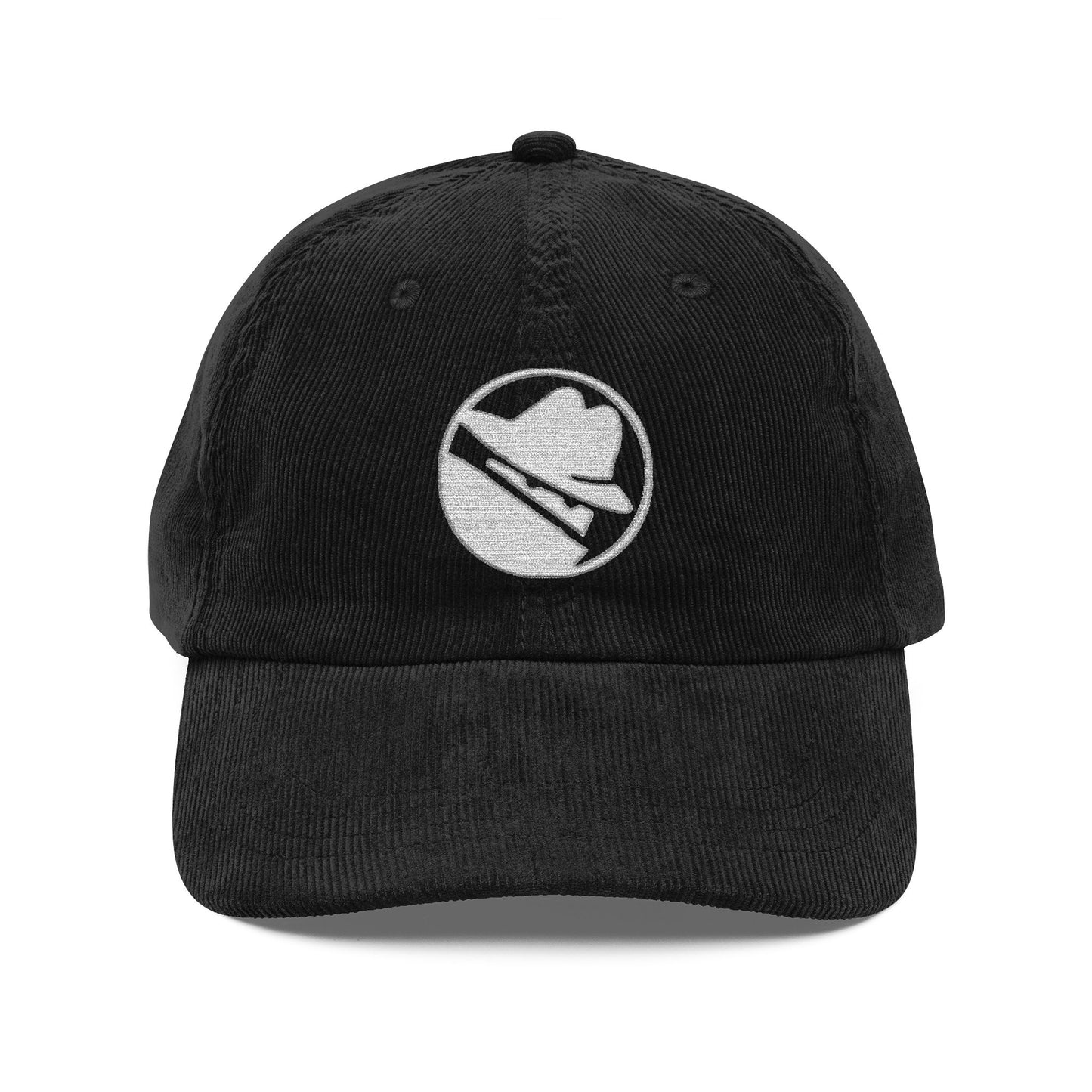 Neighborhood watch embroidered corduroy hat