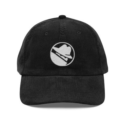 Neighborhood watch embroidered corduroy hat