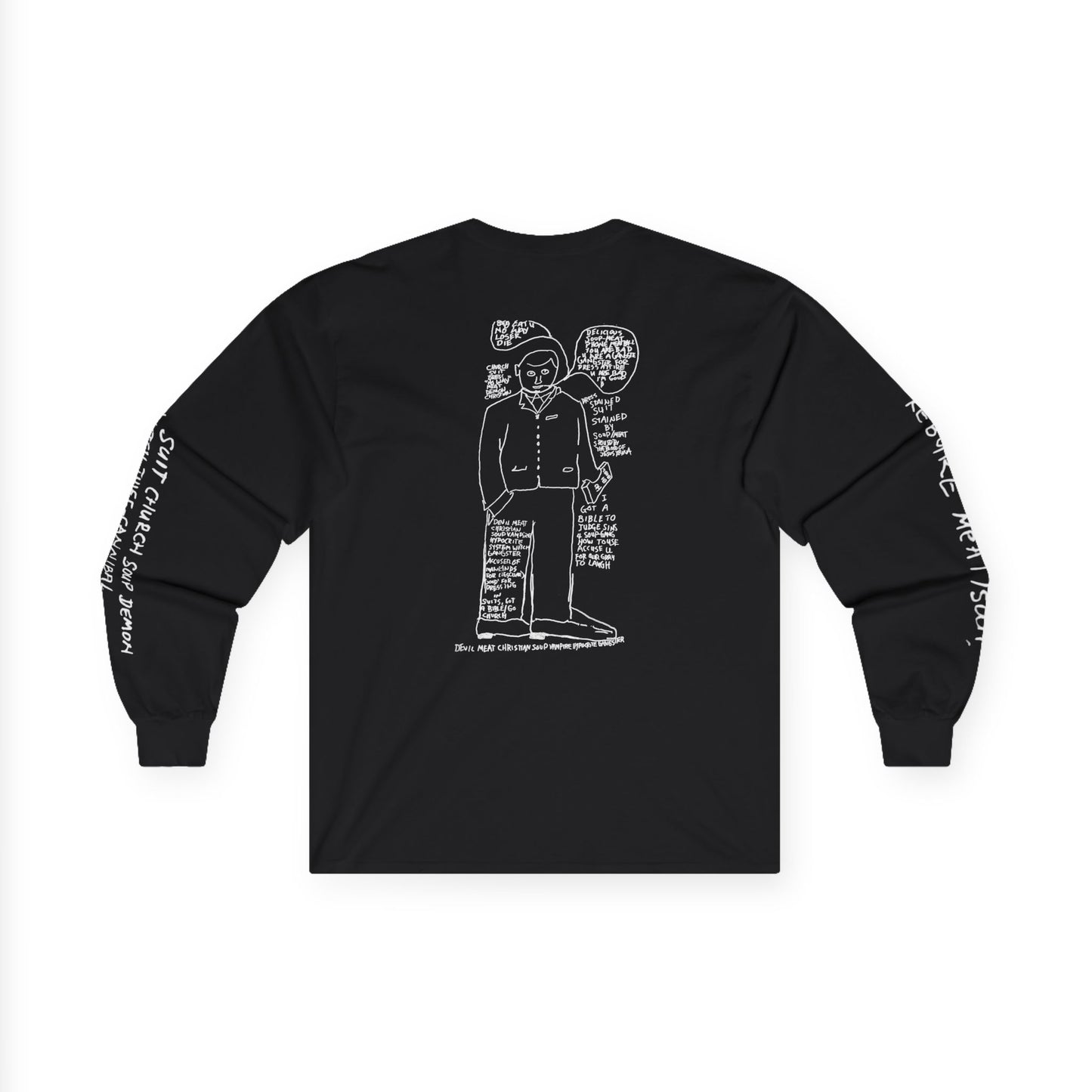 Soup church suit demon - long sleeve black