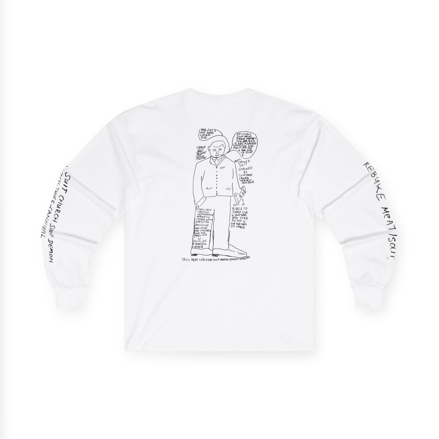 Soup church suit demon - white long sleeve