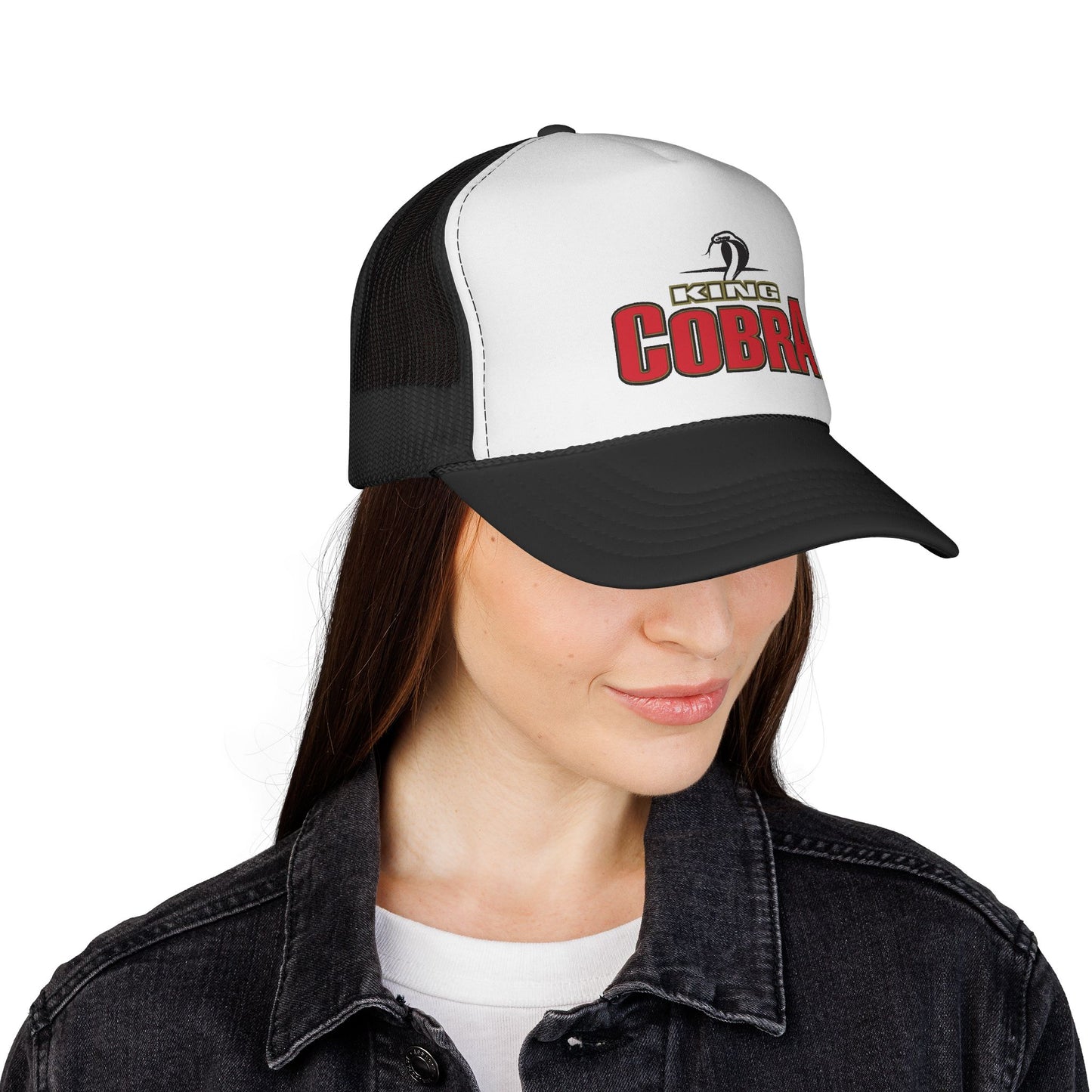 Cobra Trucker Hat — Vintage Racing Logo Mesh Cap
